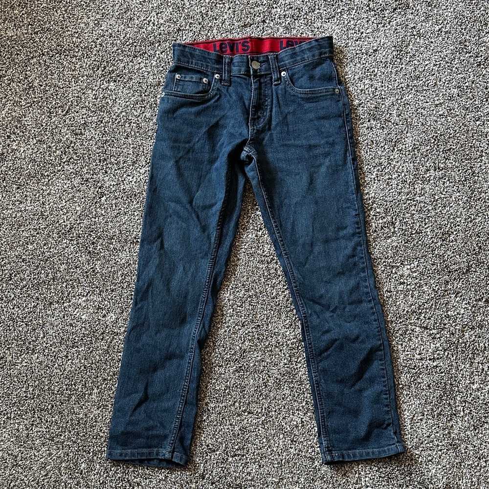 Levi's boys Dark Blue Straight Jeans
